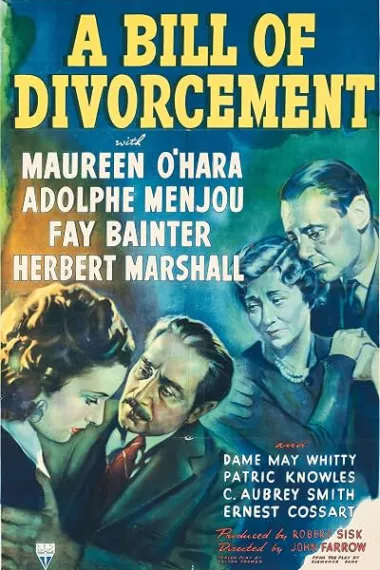 离婚证书 A Bill of Divorcement (1940) 海报