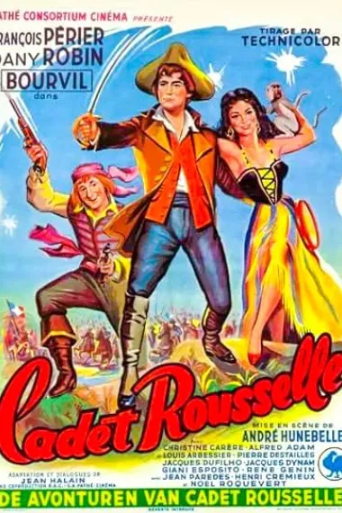 风流傻兵 Cadet Rousselle (1954) 海报