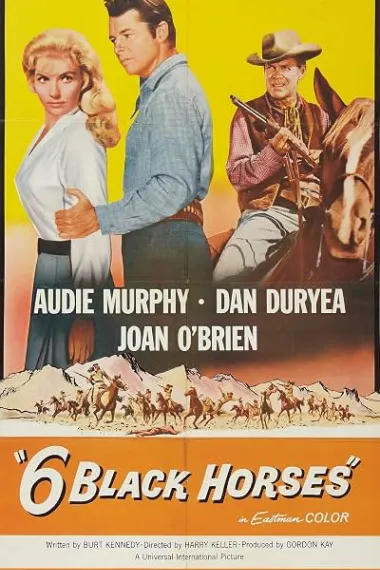 红人谷龙虎斗 Six Black Horses (1962) 海报