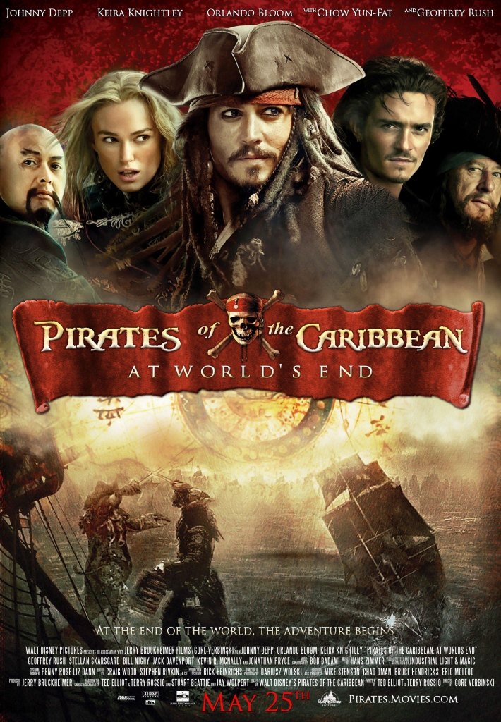 【4K】60帧/No.16 美国奇幻片榜 加勒比海盗3：世界的尽头 Pirates of the Caribbean: At World’s End (2007) 海报