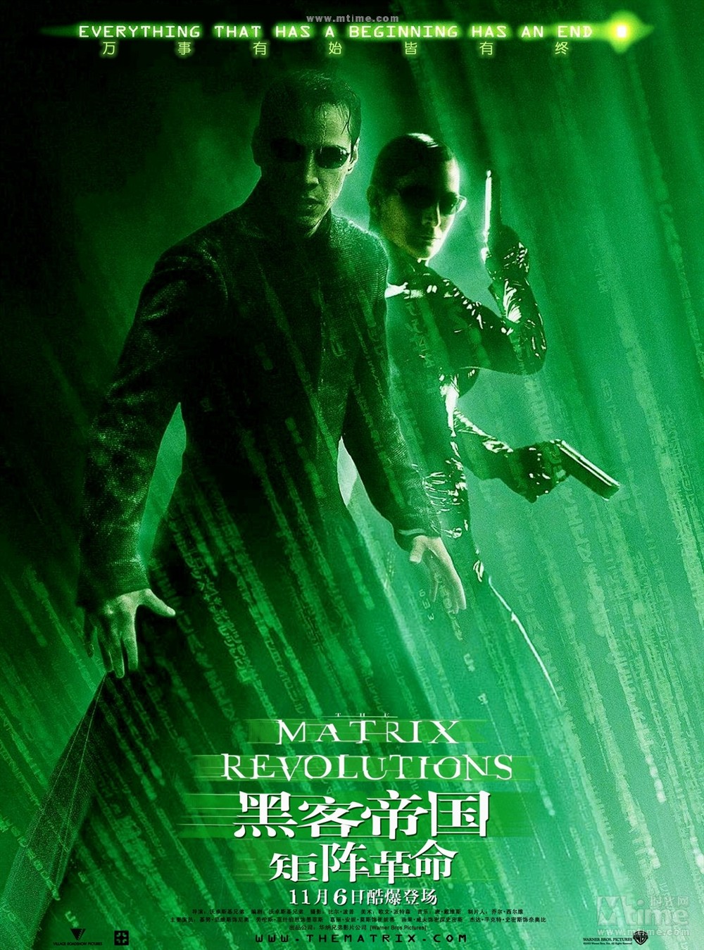 [4K120帧蓝光电影]黑客帝国3：矩阵革命 The Matrix Revolutions 海报