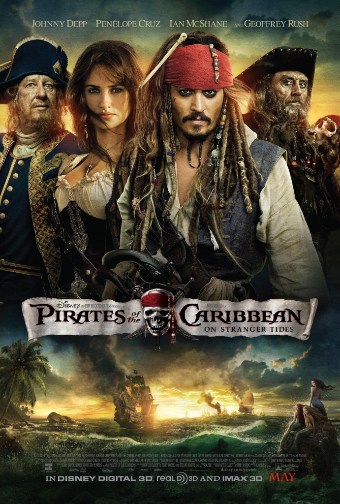 【4K】60帧/No.20 美国奇幻片榜 加勒比海盗4：惊涛怪浪 Pirates of the Caribbean: On Stranger Tides (2011) 海报