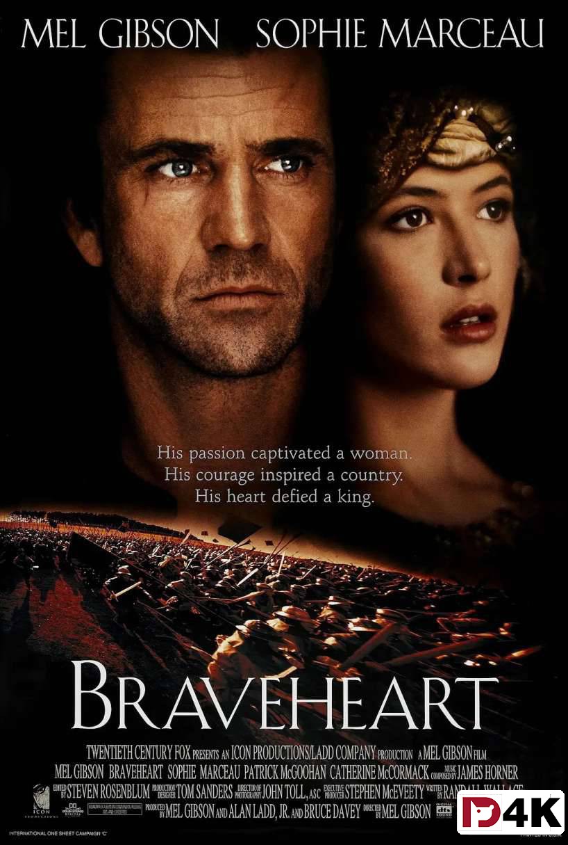 历史/战争[豆瓣8.9/Top90]1080P.60帧.勇敢的心 Braveheart .H264.DTS.Dolby[国英5.1三语/中英字幕/18.62G 海报