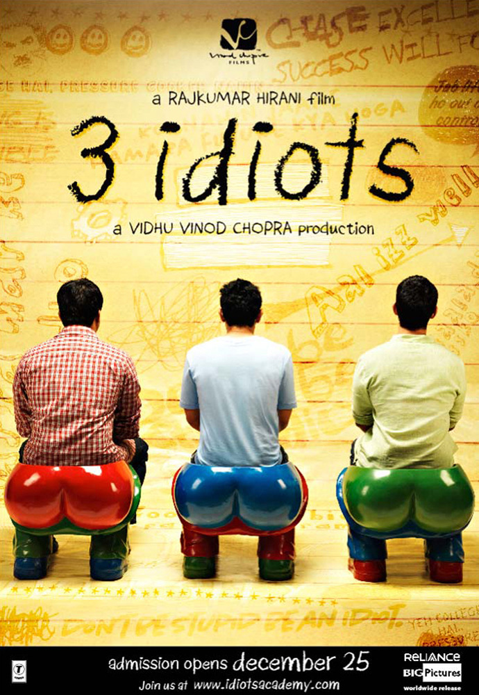 【4K】120帧/No.14豆瓣电影Top250 三傻大闹宝莱坞 3 Idiots (2009) 海报