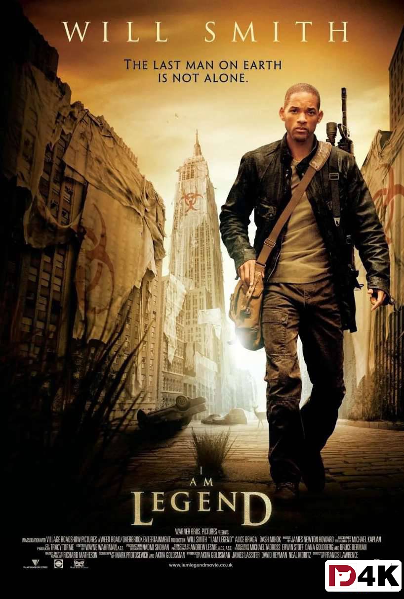 欧美经典[豆瓣8.1][4K狗4K60帧蓝光电影] 我是传奇 I Am Legend .H265.10bit.DTS-HD[2007/国英5.1双语/中文字幕/多版本下载] 海报