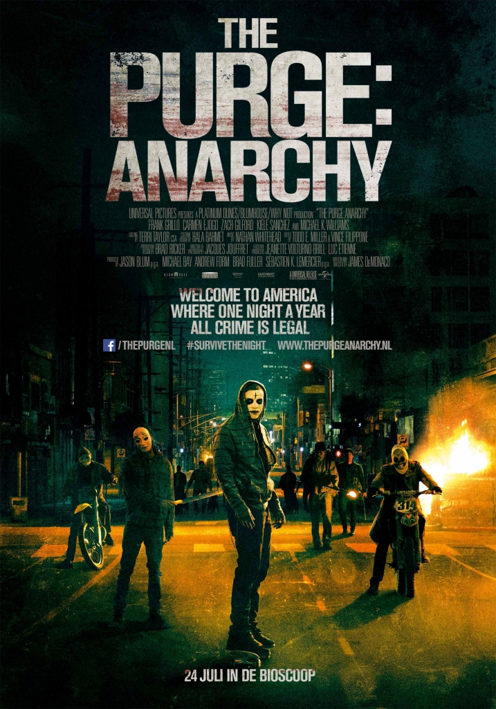 [60帧]1080p人类清除计划2：无政府状态 The Purge: Anarchy (2014) 海报